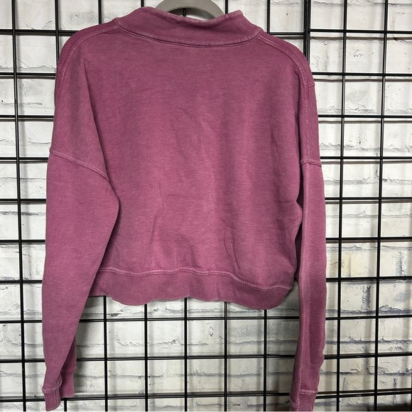 Velocity 1/4 Zip Cropped Pullover Sweatshirt - Picture 3 of 3